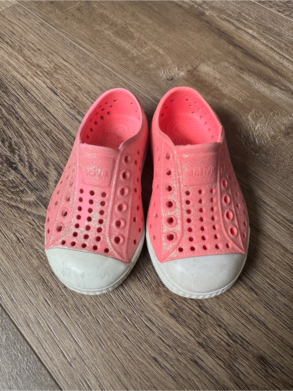 Native Kids Coral Pink Slip-On Water Shoes